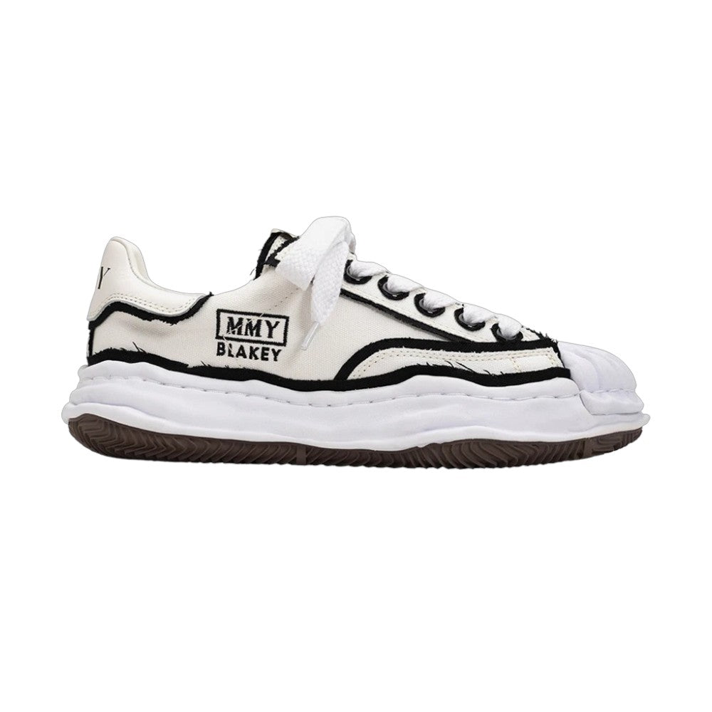 메종 미하라 야스히로 블레이키 OG 솔 OH 캔버스 로우탑 스니커즈 화이트