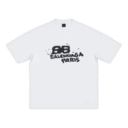 발렌시아가 핸드 드로운 BB 아이콘 티셔츠(2color)